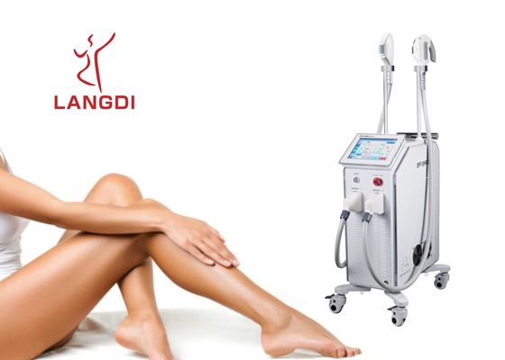 2 Handpieces OPTEERT de Technologie van de de DIODElaser van SHR IPL+ voor Haarverwijdering/Huidverjonging