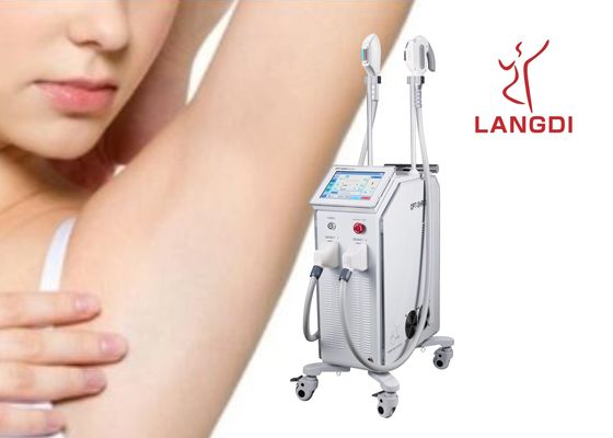 2 Handpieces OPTEERT de Technologie van de de DIODElaser van SHR IPL+ voor Haarverwijdering/Huidverjonging
